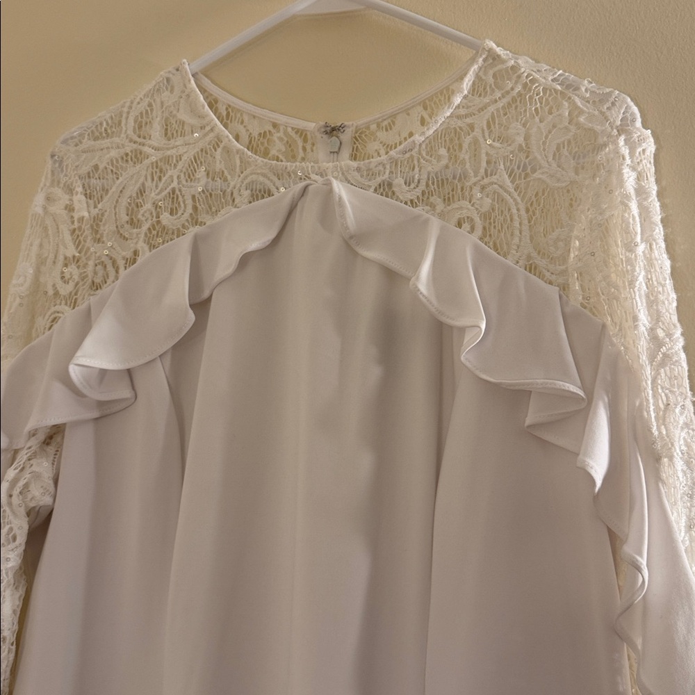 R&M Richards White Evening Dress - Picture 3 of 8